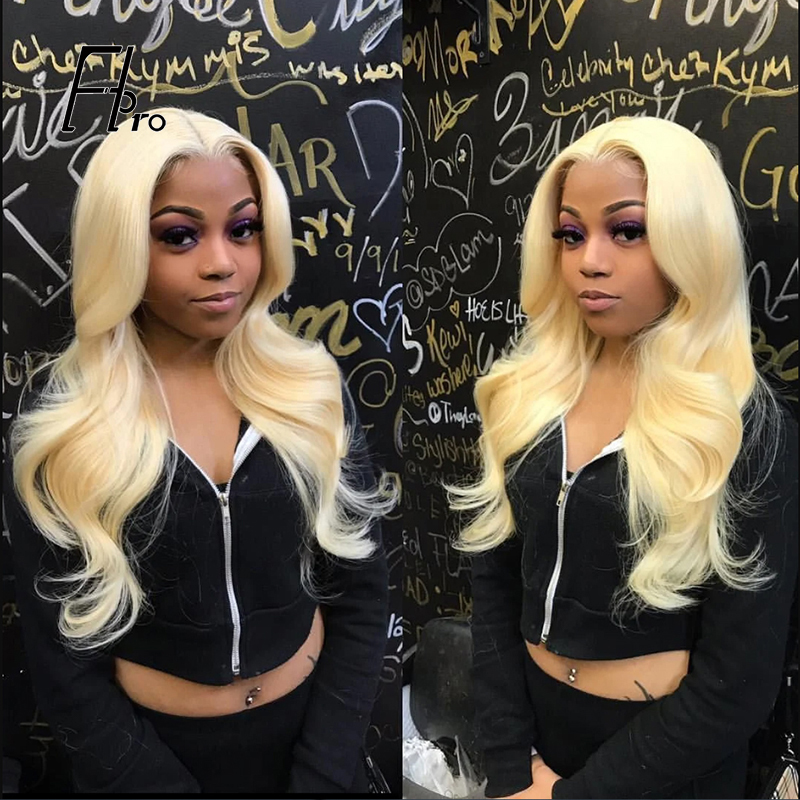 13x4 Lace Front Wig 26 Inch Body Wave 613# Blonde Wig